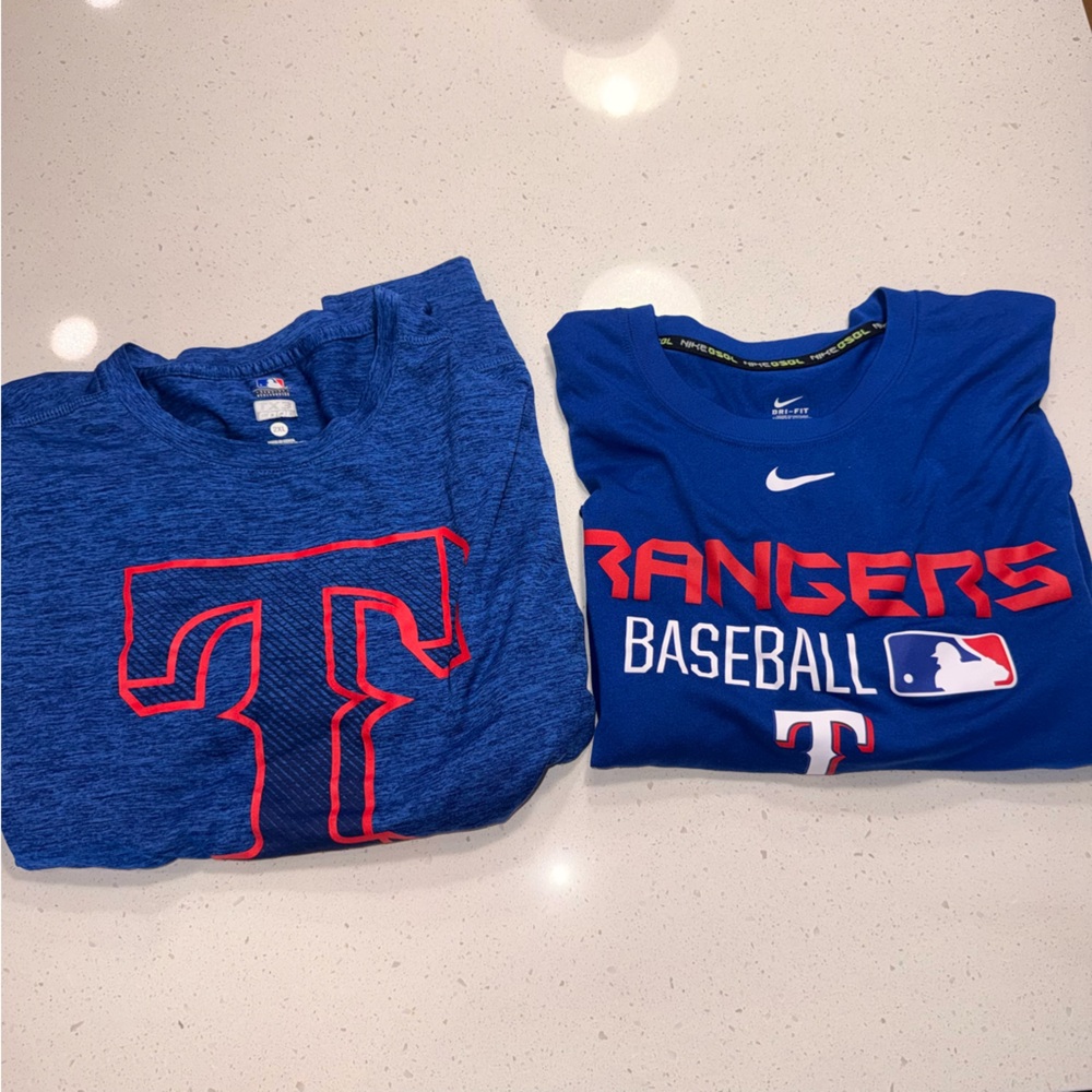Bundle Nike Blue Baseball Graphic Tee Size Men XXL (Both)